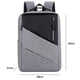 thumbnail image 2 of Mochilas universitarias para mujeres, mochila de viaje para computadora portátil, mochila liviana para computadora, gris, 2 of 7
