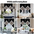 thumbnail image 6 of Swag Curtain Valances Black Aztec Swag Valances for Kitchen Windows Boho Western Tribal Pattern Short Topper Curtains Valance Tier Pair for Kitchen Bedroom Living Room Bathroom 28"x36", 6 of 8