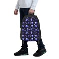 thumbnail image 5 of Fuzoiu Skull flower leaf purple Print Large Capacity Backpack,Travel Backpack,Laptop Bag,College School Rucksack Bag,for School, Travel & Outdoor Activities, 5 of 6