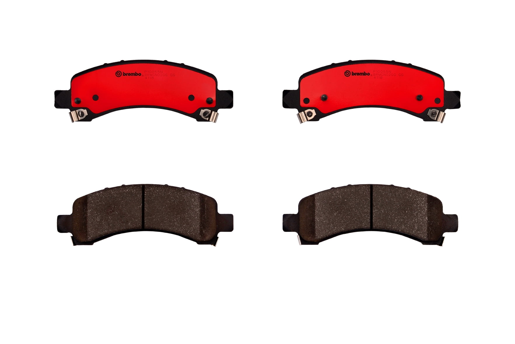 Brembo Rear Premium NAO Ceramic Slotted Brake Pad Set For Chevrolet GMC Cadillac
