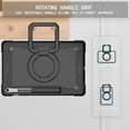 thumbnail image 4 of elitegadget Case for Samsung Galaxy Tab S10 FE+/S10 FE Plus 13.1 Inch 2025 Released - Dual Layer Protective Heavy Duty Impact Resistant Case Cover with Rotating Ring Stand (Black/Black), 4 of 6