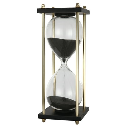 

A&B Home Hour Glass Sand Timer On Stand Approx. 30 Minutes Black