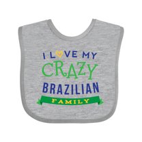 Inktastic Brazilian Family Reunion Funny Boys or Girls Baby Bib