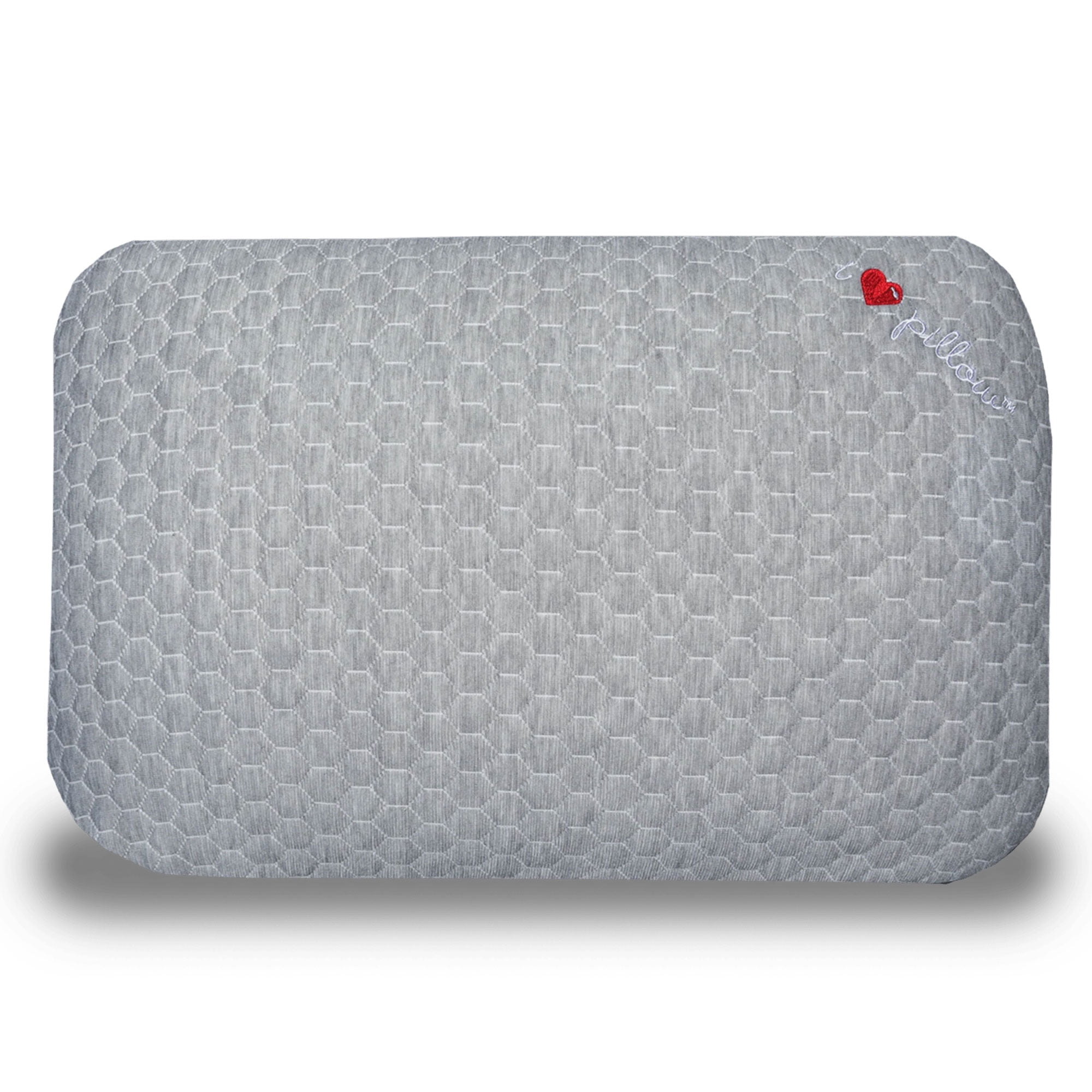 I Love Pillow Traditional Low Profile Sleep Pillow w Graphene Cover Queen Walmart