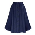 thumbnail image 1 of Grey Ghost Gear Jupe Trapèze en Denim pour Femme, Bleu Pâle / Bleu Foncé, Taille Unique, 1 of 9