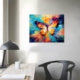 thumbnail image 3 of COMIO Sense Canvas Butterfly Vibrant  Canvas Art - Home Decor Wall Art Print Poster Painting Large, 3 of 4
