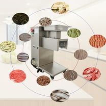 8MM Blade Meat Slicer Cutter Machine Stainless Steel Commercial 110V 750W 500KG/H
