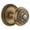 Gold, variant on Grandeur 809445 Soleil Solid Brass Single Dummy Door Knob - Brass