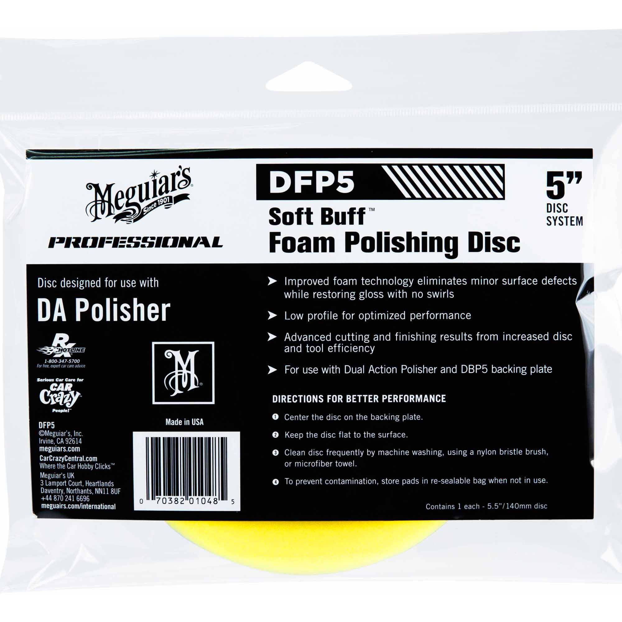 1 Pack Meguiar’s WRSBP Soft Buff Rotary Soft Backing Plate 1 Pack Meguiar’s WRSBP Soft Buff Rotary Soft Backing Plate
