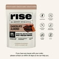 thumbnail image 3 of Rise Whey Protein Powder - Chocolate Almond | 25g Protein No Artificial Flavors, Colors, or Preservatives - Sugar Free, Gluten-Free, Soy Free (2.4 lbs), 3 of 8