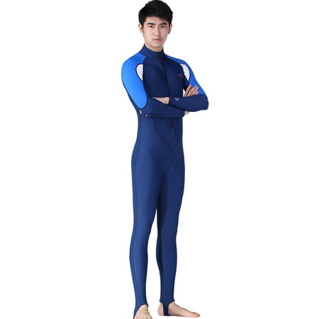 Kokovifyves Sports and Outdoors under $15 Men Snorkeling Surfing Diving one-Piece Full Body Wetsuit Swim Suit