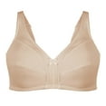 thumbnail image 3 of Women's Bestform 5006825 Unlined Wireless Cotton Bra with Seamed Cups (Nude 40B), 3 of 6