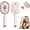 pink, variant on 2026 New Steam Hair Straightener Brush, Cordless Rechargeable Detangling Brush, Anti-Static Steam Comb for Short Hair, Frizz Control Hair Care Tool