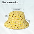thumbnail image 3 of Honeii Chamomile And Ladybug for Unisex Bucket Hat Waterproof Rain Hat Reversible Shiny Rave Bucket Hat for Concert Festival Boonie Cap, 3 of 6