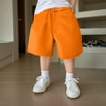 thumbnail image 5 of adviicd Toddler Shorts Boys Boys Athletic Shorts Boys Shorts Basketball Kids Soccer Running Gym Shorts Active Sports Shorts (Orange,18-24 Months), 5 of 6