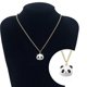 thumbnail image 2 of Collar de panda gigante de aleación de estilo chino europeo y americano con forma de gota de aceite, collar corto creativo con forma de panda, 2 of 5