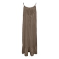 thumbnail image 7 of Adeawade Women Summer Dresses Sleeveless Open Back Maxi Dress Loose Fit Robe Housewear Dress Crewneck Dresses Fashion Clothing L Brown, 7 of 7