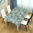 thumbnail image 7 of 60"x60" Daisy Flower Tablecloth, Waterproof Washable Polyester Square Table Cover, Durable Tablecloth for Kitchen Dining Table Party Decor, 7 of 7