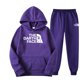 thumbnail image 3 of Conjunto de ropa deportiva para hombre y mujer, sudadera con capucha y pantalones con cordón, ropa deportiva de otoño, 2 piezas, 3 of 5