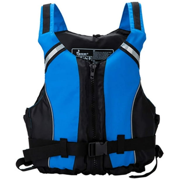 Waterproof Nylon Rescue Jacket Adult Swimming Life Vest Buoyancy First Aid Kayak  Fishing Life Jacket Vest for Drifting Boating 