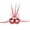 A005- Red, variant on Blue Masquerade Mask 6 Inch Sequined Butterfly Led Mask, Venetian Masquerade Masks for Masquerade Party Mardi Gras Accessory Halloween Dress Up, 1 Pack