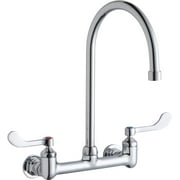 Elkay Lk940gn08t4h 1.5 GPM Wall Mounted Double Handle Utility Faucet - Chrome