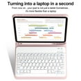 thumbnail image 5 of Aoub Keyboard Case for iPad A16 11th/10th Generation (2025/2022) with Pencil Holder, Detachable Wireless Bluetooth Keyboard Cover, Pink, 5 of 9
