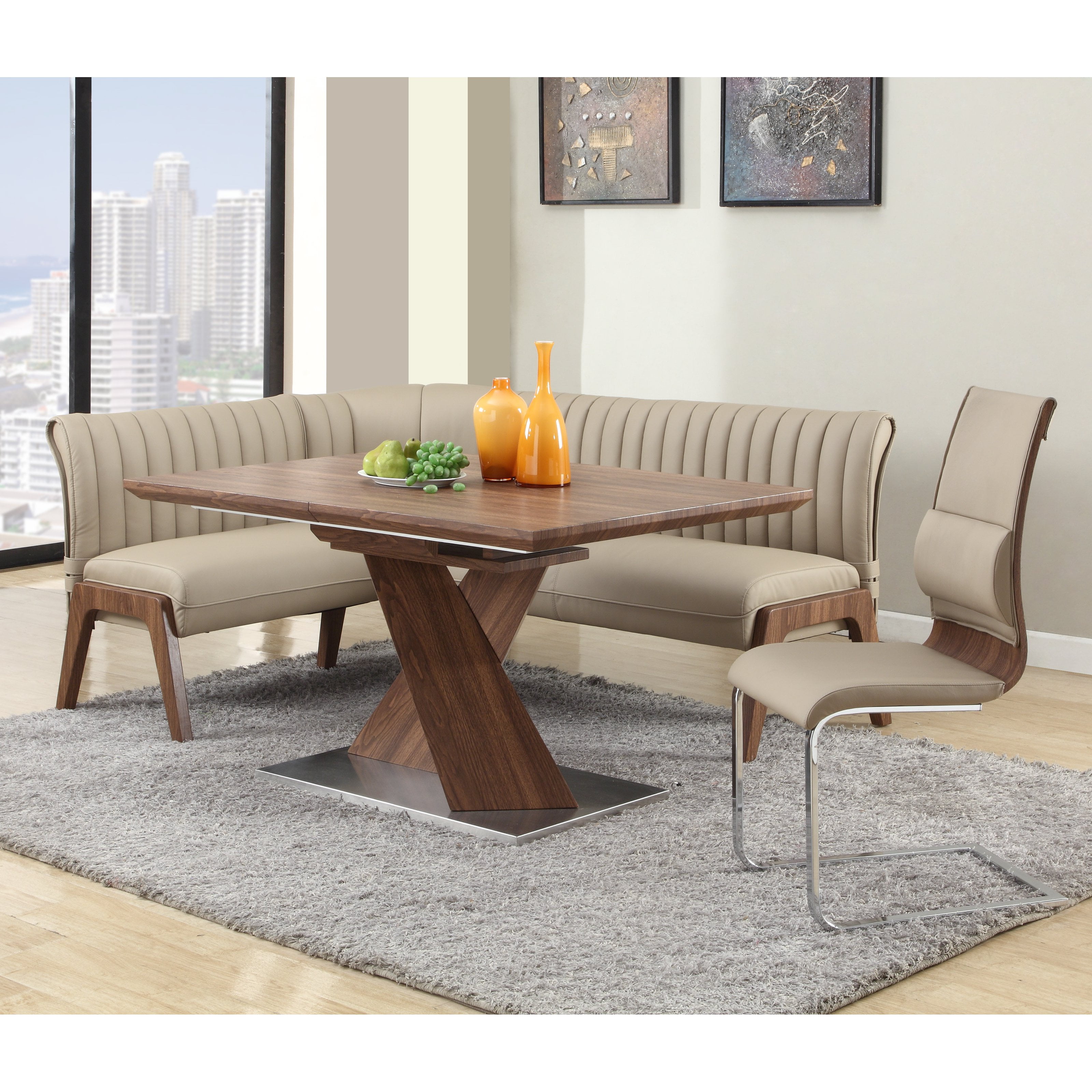 Chintaly Bethany 4 Piece Nook Dining Set