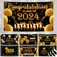 thumbnail image 3 of LLQkigsxse Outdoor Banner Stand with Base Graduation Season Banner Background Cloth Graduation Party Decoration Hanging Flag Party Decoration Props Photo Backgrounds, 3 of 3