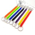 thumbnail image 5 of Retractable Coil Spring Keychain Spiral Cord Coil Keychain Holder Coil Springs Keychain Elastic Wrist Lanyard with Lobster Clasp BLUE, 5 of 8