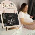 thumbnail image 2 of 1 Set Expectant Mothers To Announce Pregnancy Or Baby Birth Ornament Wooden Ultrasonic Photo Frame, 2 of 4