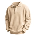 thumbnail image 5 of PureCasa Children's Sweatshirts 3-14 Years Waffle Knit Long Sleeve Sweatshirts Sports Button Collared Casual Pullover Outdoor Winter Tops, 5 of 10
