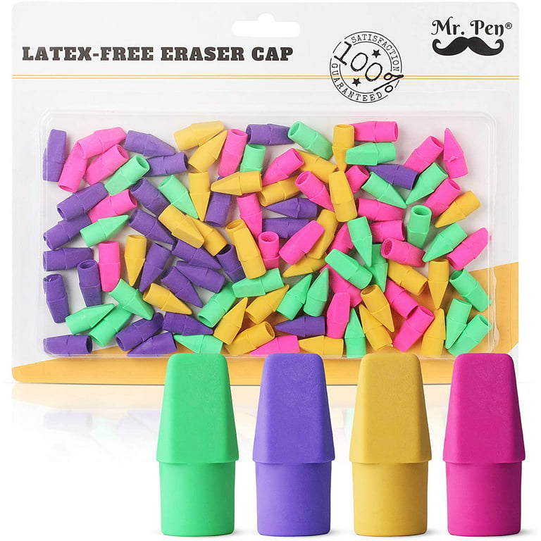 Mr. Pen- Pencil Erasers Toppers, 120 Pack, Blue Shades, Erasers for Pencils, Pencil Top Erasers, Pencil Eraser, Eraser Pencil, Pencil Cap Erasers