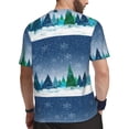 thumbnail image 2 of Wukai Christmas Trees Print Men's Short-Sleeved Mesh T-Shirt,Quick-Dry Short Sleeve Workout T-Shirt-XX-Large, 2 of 8