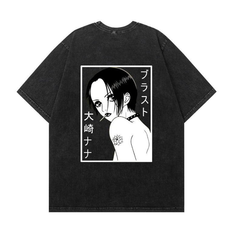 トップス NAN THNCLZX Washed vintage NANA cotton T-shirt anime street hip