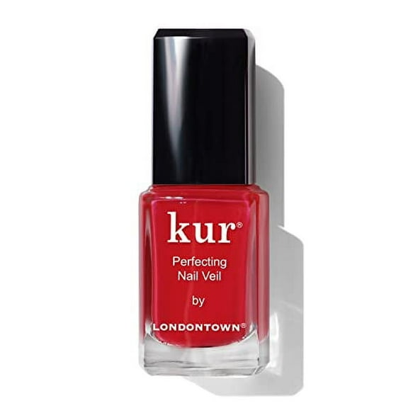 Londontown Perfecting Nail Veil #8 Enhancing Nail Care Color and Formula, Sheer Poppy Red