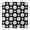 Black White Baseball, variant on Baseball Items Pattern Square Fitted Tablecloth with Elastic Edge,Square Table Cover,Washable Elastic Table Cover for Home Kitchen Party Decor 34"x34"