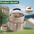 thumbnail image 4 of LANFENG Gardening  Tote with Handle and 6 Pockets Large Capacity 17L Portable Caddy for Indoor and Outdoor Gardening Use, 4 of 7