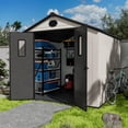 thumbnail image 3 of 8ft×8ft Outdoor Spacious Resin Storage Shed, 3 of 10