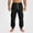 Black, variant on HOMADLES Men's Casual Jogger Pants Elastic Waist Loose Fit Sports Pants Solid Color Side Pockets Athletic Pants Black Size 2XL