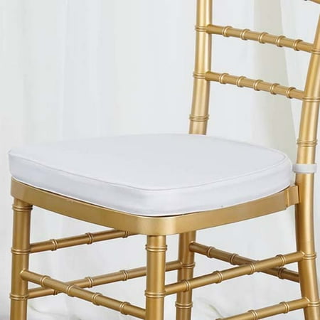 Silver Grey Cushions Efavormart 10PCS Chiavari Chair Cushion Chair Pad with Attachment Straps For Wedding Birthday Party Decoration - 2