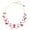 Fuchsia Bud, variant on 3 Layers Illusion Wire Beaded Statement 19.5" Necklace for Women(N0005)