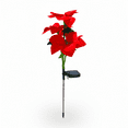 thumbnail image 2 of Solar Garden Lights, IP65 Waterproof Solar Flowers Lights Landscape Lighting Simulation Poinsettia LED Lighting Stakes for Pathway, Garden, Patio, Yard, Lawn Outdoor Decor, 2 of 2