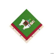 Christmas Fiesta Llama Napkin, Party Supplies, Licensed Tableware, Christmas, 20 Pieces