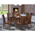 thumbnail image 2 of MLIP7-MAH-W 7 Piece dinette set for small spaces-dining tables and 6 chairs for dining room, 2 of 6