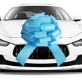 thumbnail image 1 of Car Bow HQJAXJ, gigante, impermeable, para regalo, 20 pulgadas, decoración azul cielo, 1 of 5