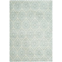 SAFAVIEH Valencia Christopher Damask Polyester Area Rug, Alpine/Cream, 3' x 5'