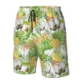 thumbnail image 5 of Disketp Men'S Swim Trunks Hawaiian Breathable Surf Beach Swimsuits Mesh Lining Beach Shorts With Pockets-Gnome And Pineapple, 5 of 9