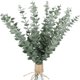thumbnail image 1 of Avdjesfny Eucalipto artificial para exteriores, 16 hojas, tallos, flores artificiales para el hogar, oficina, ramo de flores, centro de mesa, decoración de boda, decoración navideña, 1 of 5