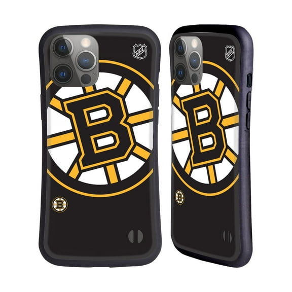 Head Case Designs Officially Licensed NHL Boston Bruins Oversized Hybrid Case Compatible with Apple iPhone 14 Pro Max